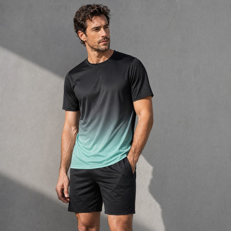 Running Gear Men - Men Quick Dry Sportswear Set 2