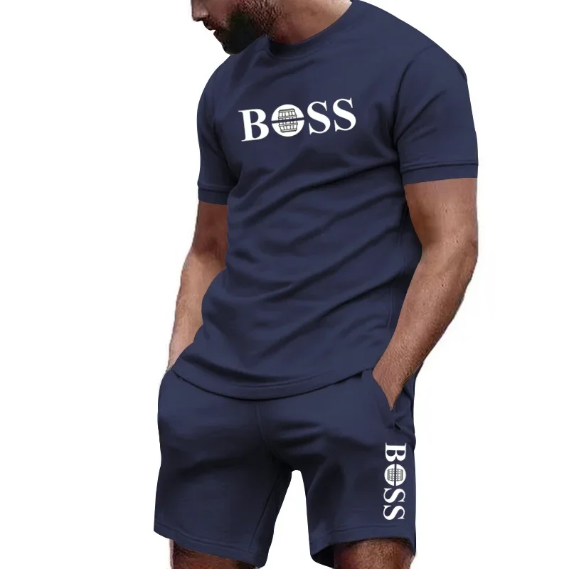 Running Gear Men - 2026Summer Men's Two-piece Mesh Tracksuit, Short-sleeve