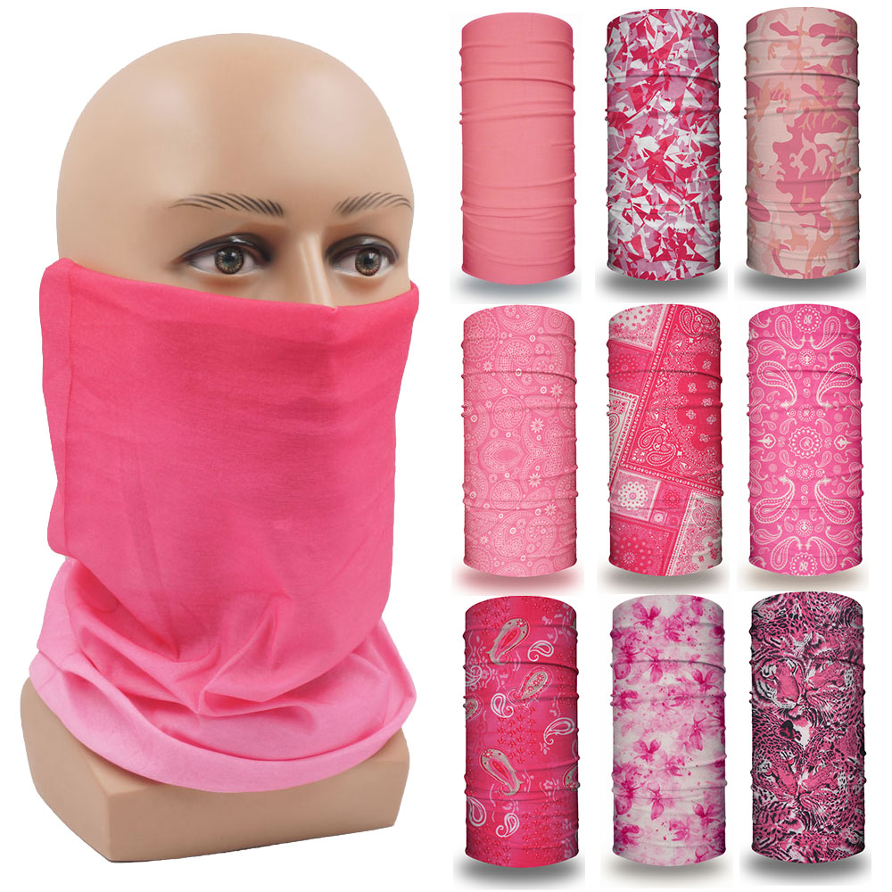 Running Gear Youtube - Pink Bandana Face Mask Hiking Bandanna