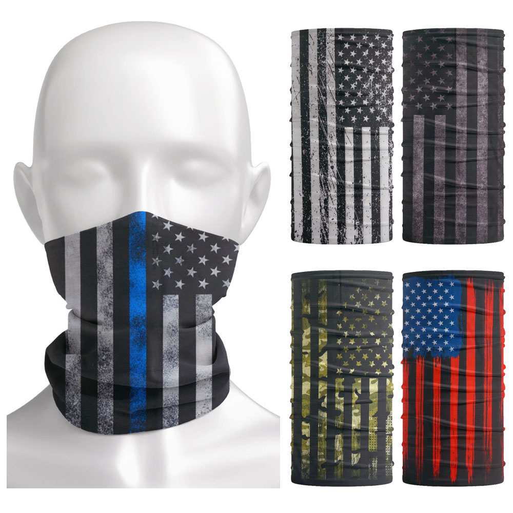 Running Gear Youtube - Custom America Flag Neck Gaiter USA