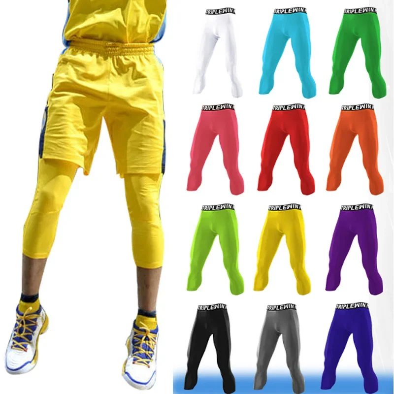 Running Gear Men - Men GYM Capri Running Tights Pants