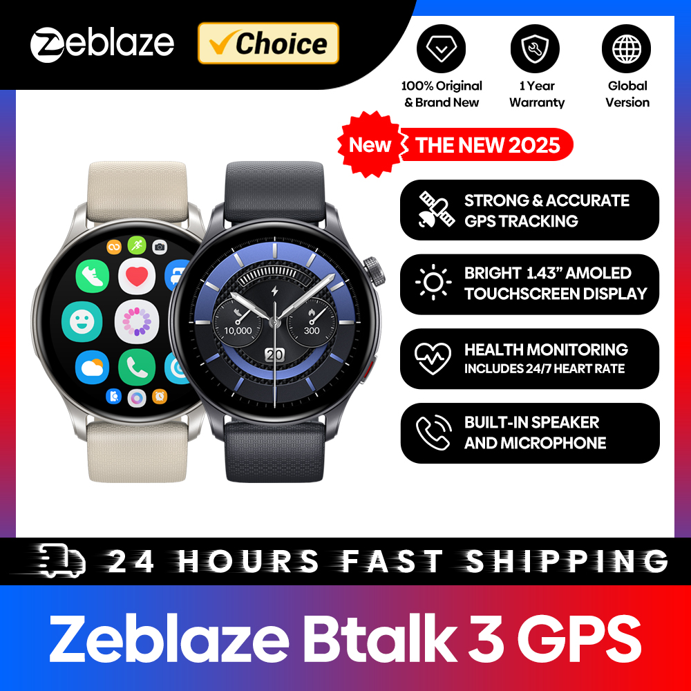 Gps Running Watch - New Zeblaze Btalk 3 GPS Smartwatch