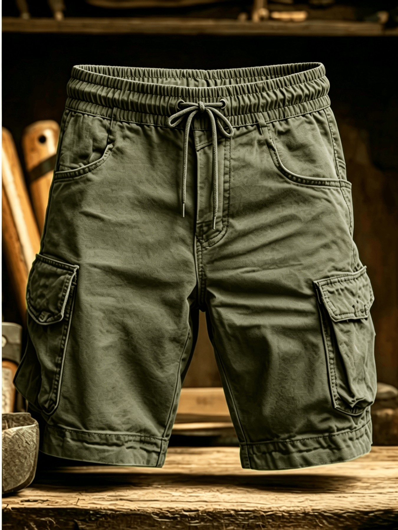 2026 New Cargo Knee Shorts Men - Running Gear Men recension och pris