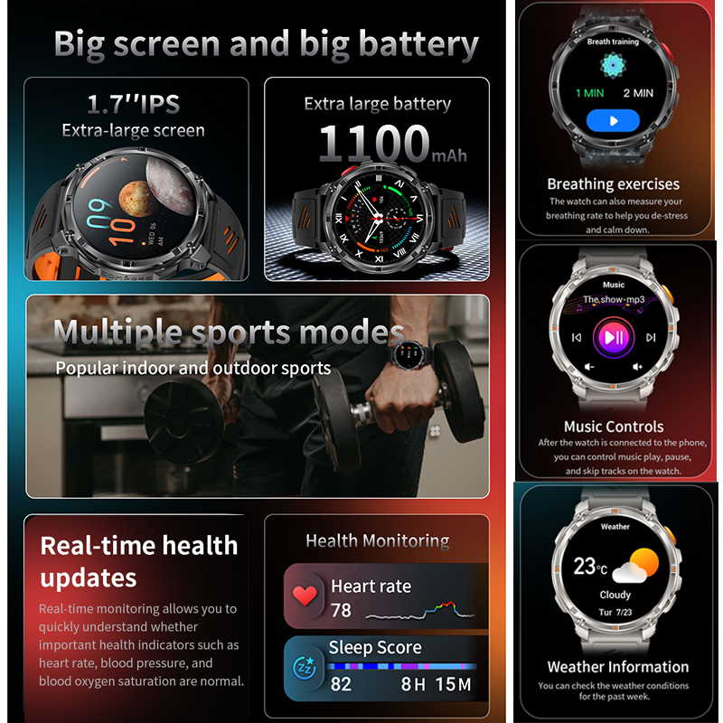 2026 New T-Rex3 Pro 1100mAh Ba - Gps Running Watch recension och pris