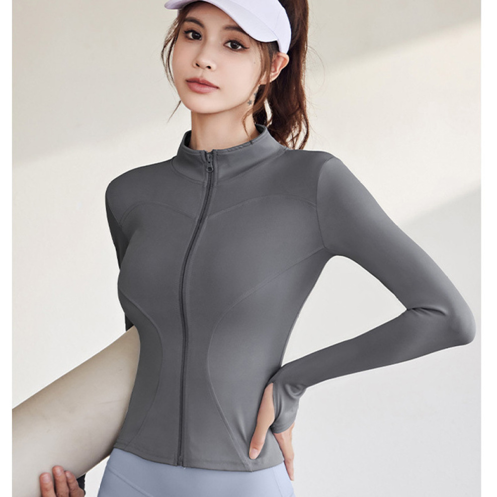 Quick Dry Athletic Yoga Jacket - Running Gear Long Sleeve recension och pris