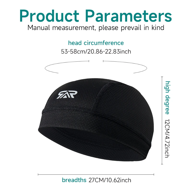 New Men's Cooling Skull Cap fo - Running Gear Hat recension och pris